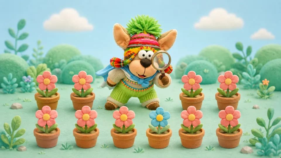 Otto buscando el objeto diferente